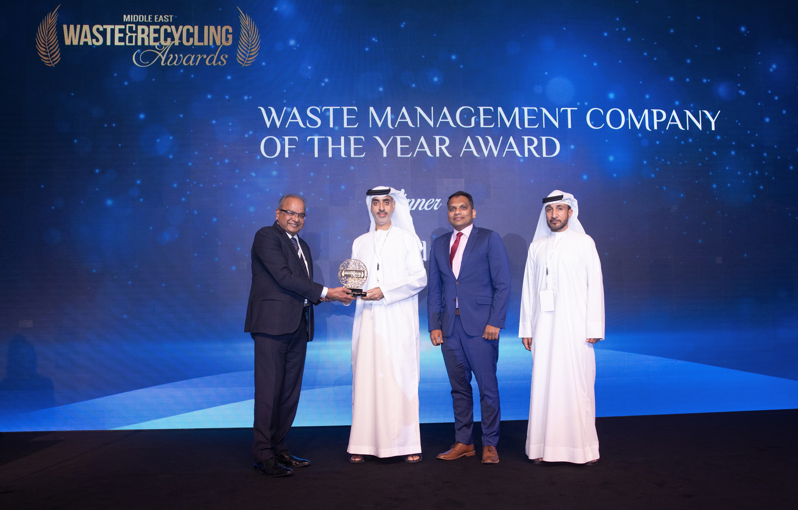 تكريم إمداد بجائزة " أفضل شركة في إدارة النفايات" في الشرق الأوسط